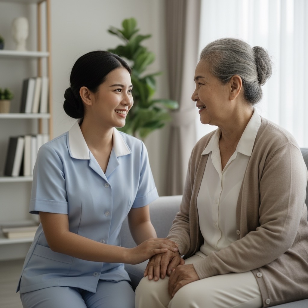 พยาบาลดูแลผู้สูงอายุ